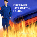 Tissu anti-ignifuge 100% coton pour les vêtements de travail de soudage